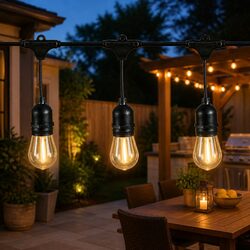 Get Cozy with 30M LED Festoon String Lights Outdoors
