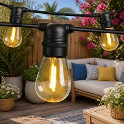 Charming 86m LED Festoon String Lights for Outdoor Decor