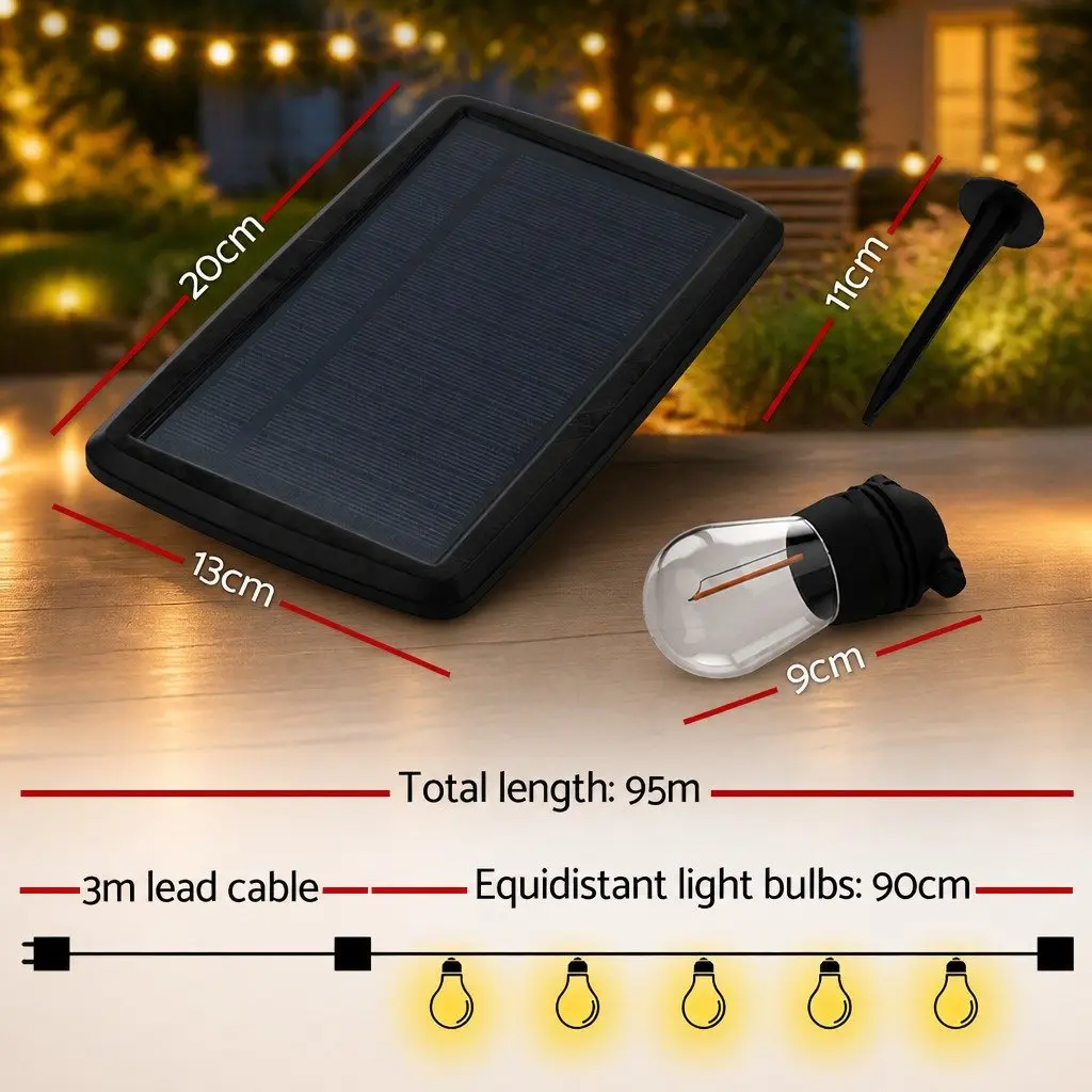95m Solar Lights