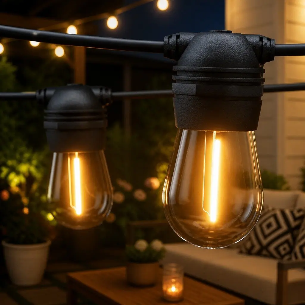 41m Solar Festoon String Lights
