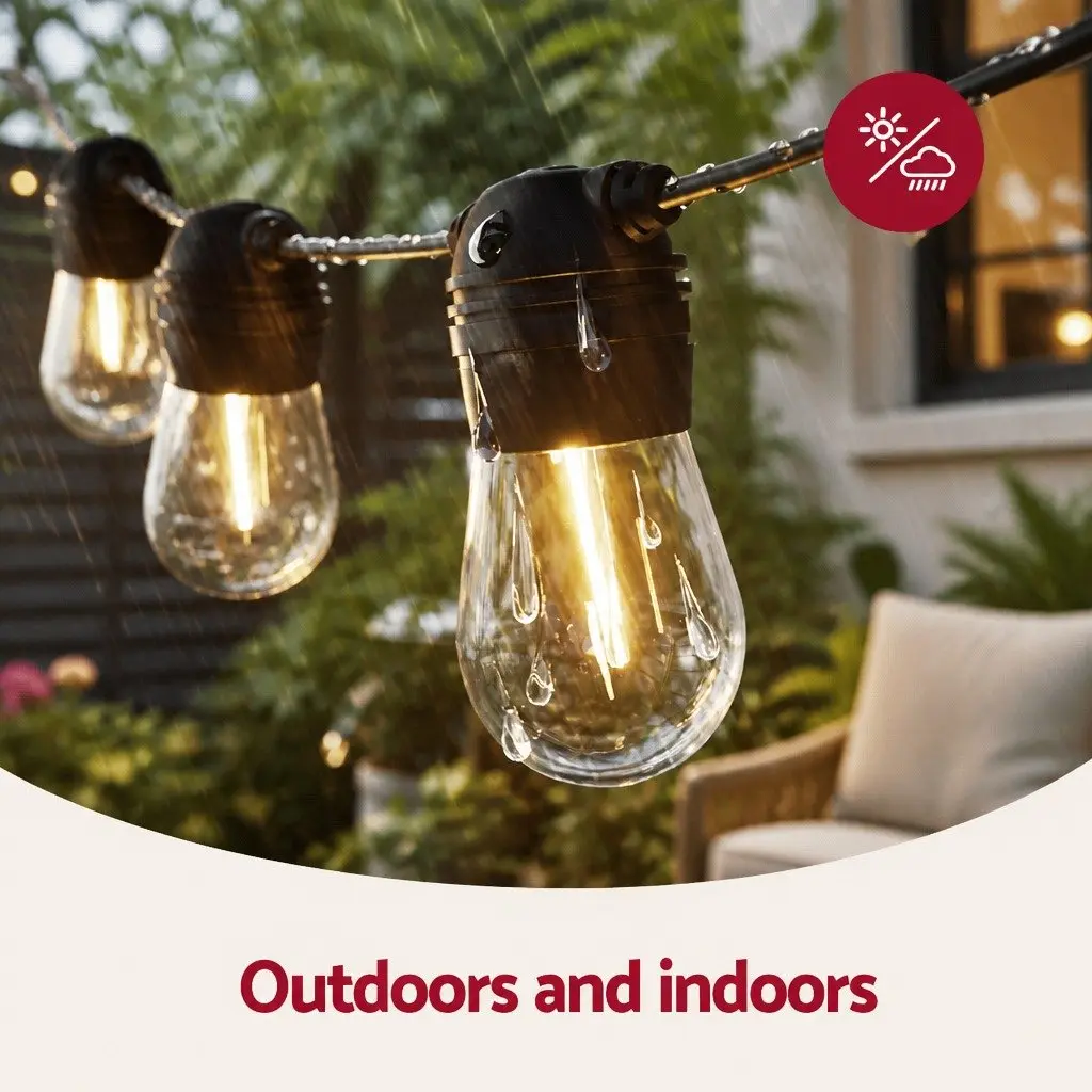 41m Solar Festoon String Lights