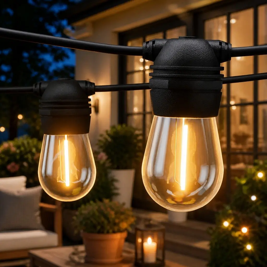 41m Solar Festoon String Lights