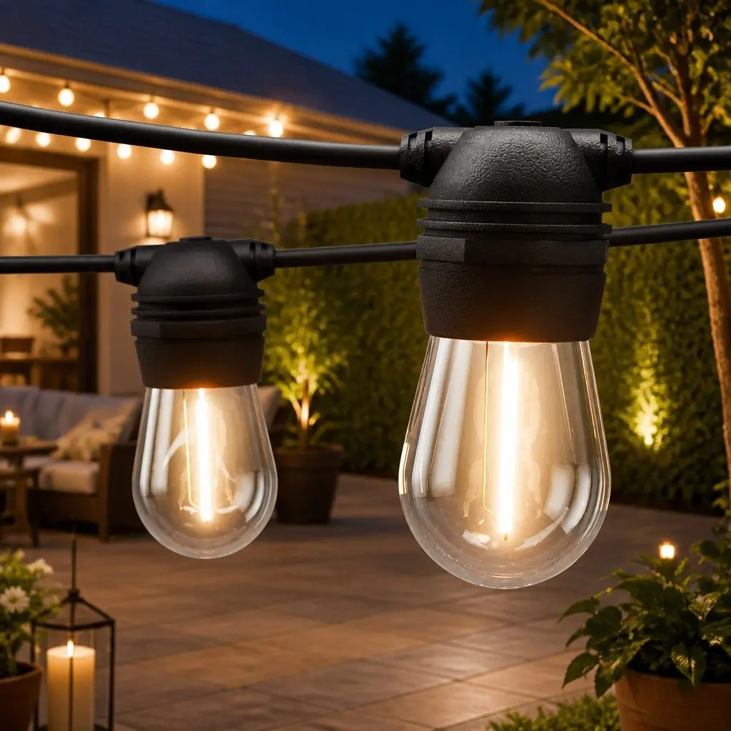 86m Solar Festoon String Lights