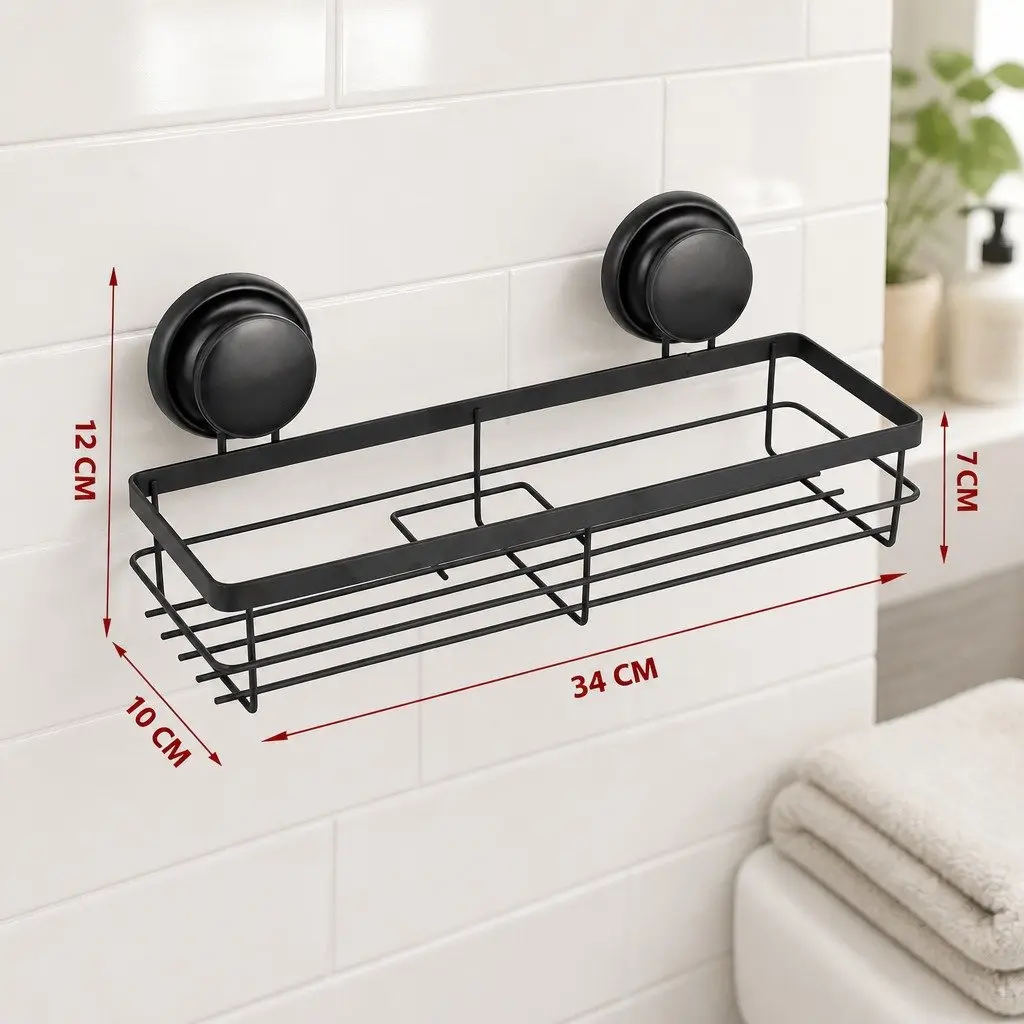2 Pack Corner Shower Caddy Basket Shelf Rack Organizer Storage with Suction Cup