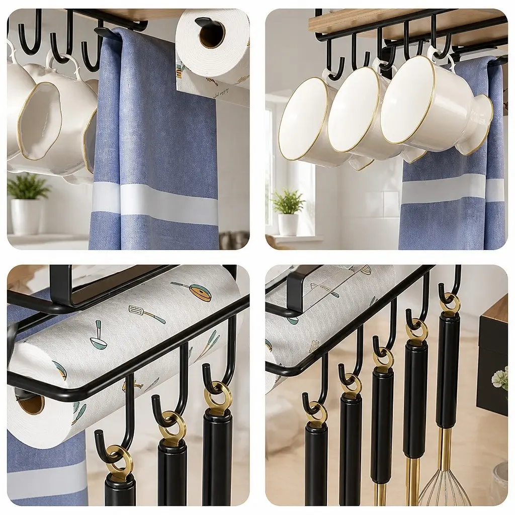 Under Cabinet Organizer Multifunctional Cutting Board Holder Stainless Steel