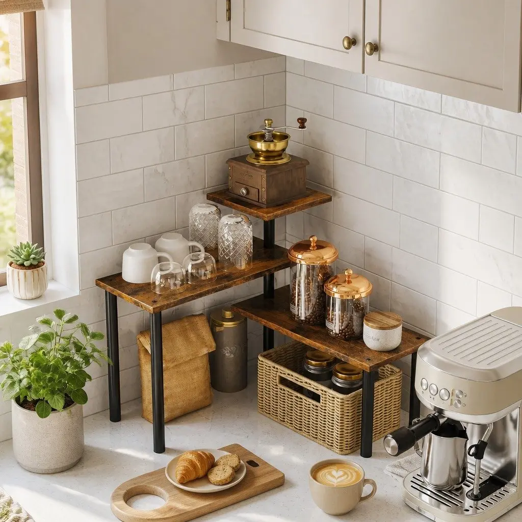 3-Tier Corner Shelf for Easy Organization