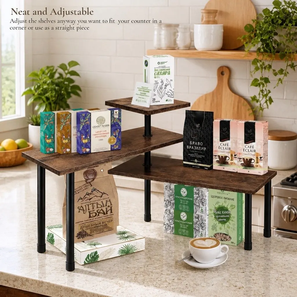 3-Tier Corner Shelf for Easy Organization