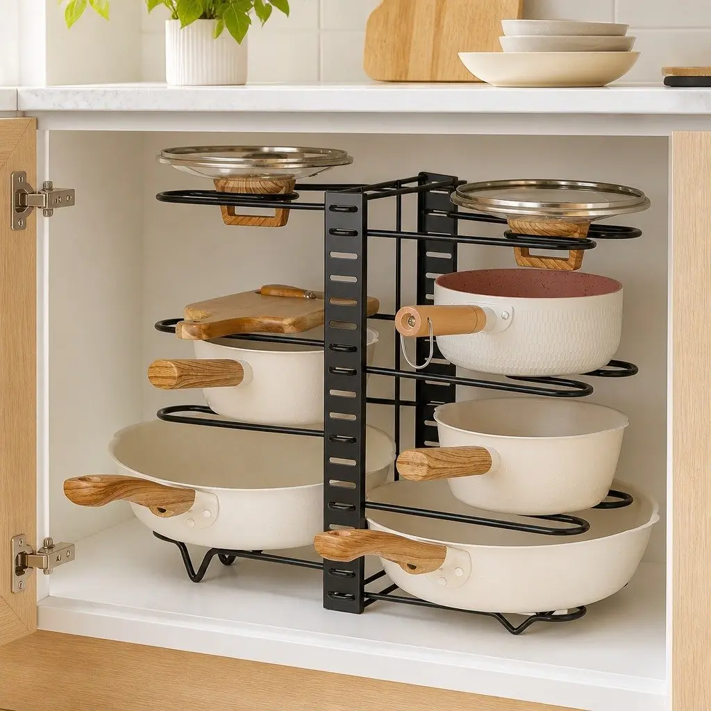 8-Tier Pan Organizer for Cookware
