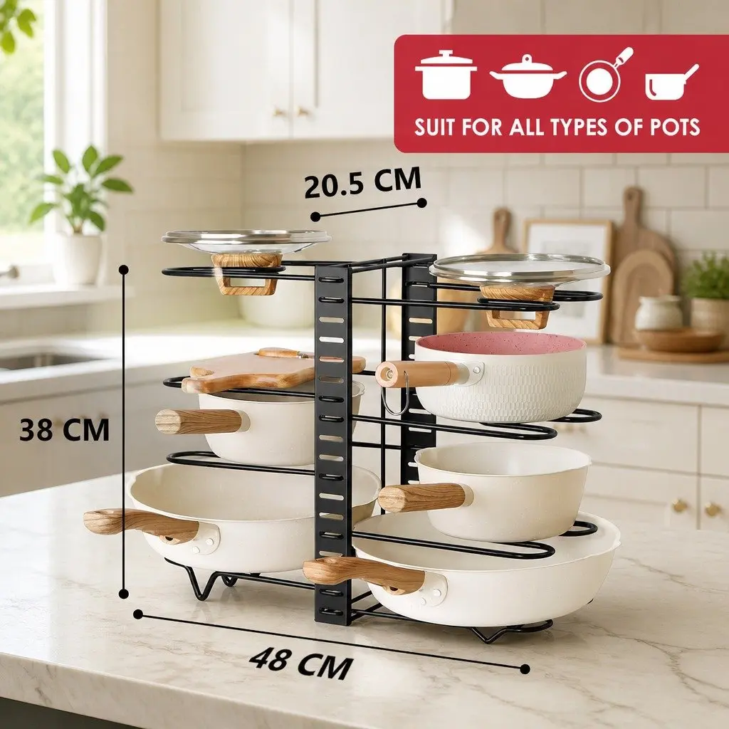 8-Tier Pan Organizer for Cookware