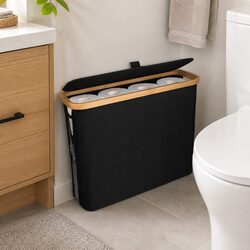 Friendly Toilet Paper Storage Basket with Built-In Handles