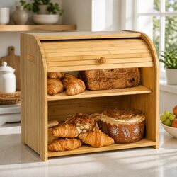 Your Friendly Bamboo Bread Box for Baked Goods