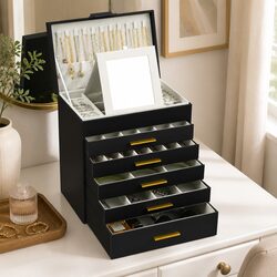 Your Jewelry Organizer with Mirror and Hooks