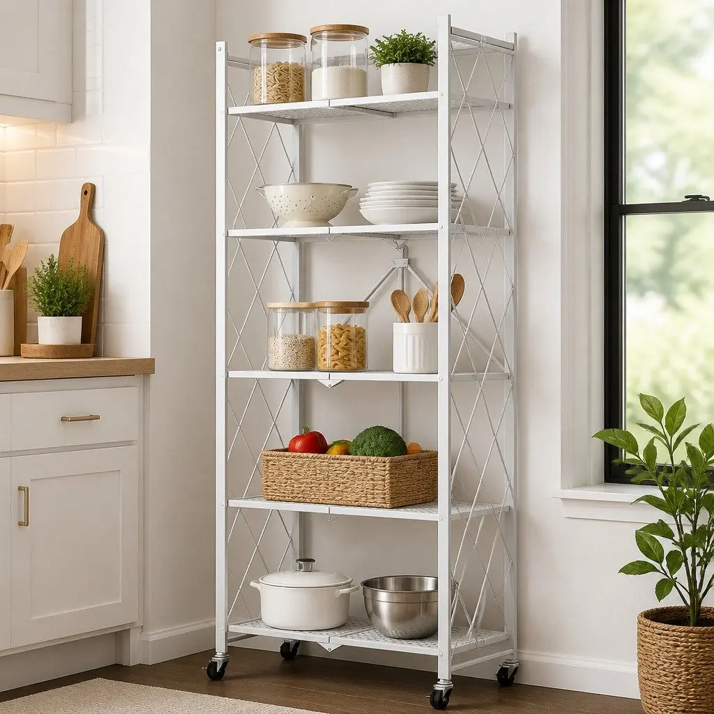5-Tier Foldable Storage Shelf