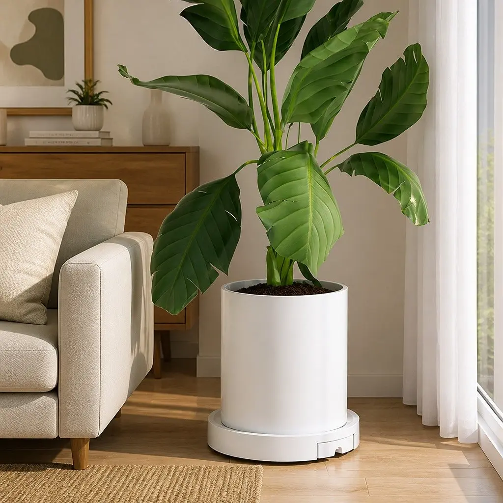 Rolling Plant Stand with 360° Swivel Wheels 26cm