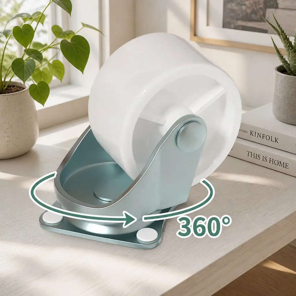 Rolling Plant Stand 2-Pack 26cm Pot Trolley 360° Wheels Indoor Planter Caddy