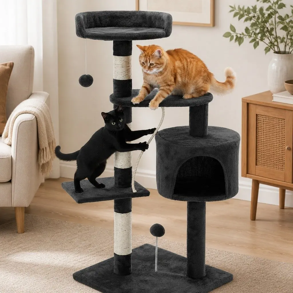 Cat Tree Multi-Level Climbing Perch 140cm Sisal Scratching Posts