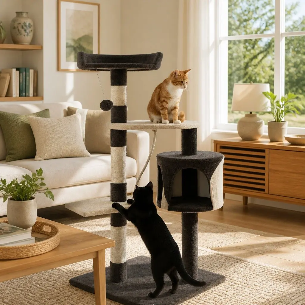 Cat Tree Multi-Level Climbing Perch 140cm Sisal Scratching Posts