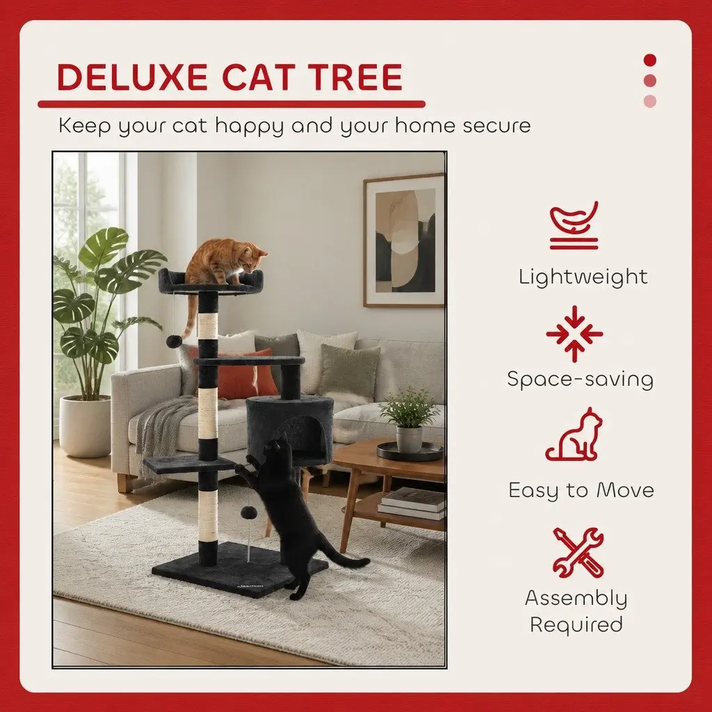 Cat Tree Multi-Level Climbing Perch 140cm Sisal Scratching Posts