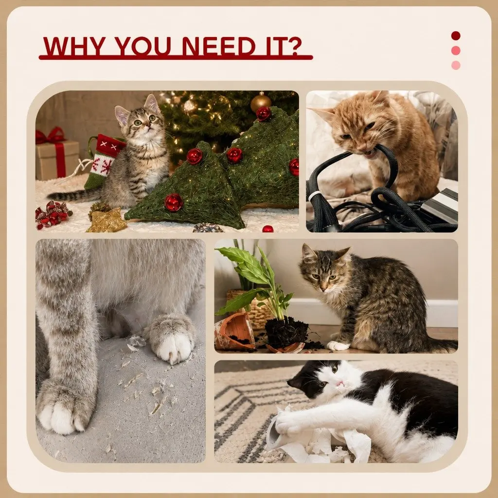 Cat Tree Tower Multi-Level Plush Perches 180cm