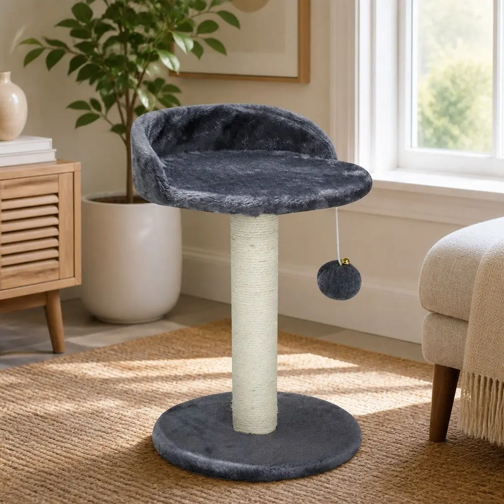 Cat Tree Tower Indoor Cats Plush Perch Sisal Scratching Post Hanging Toy Kittens