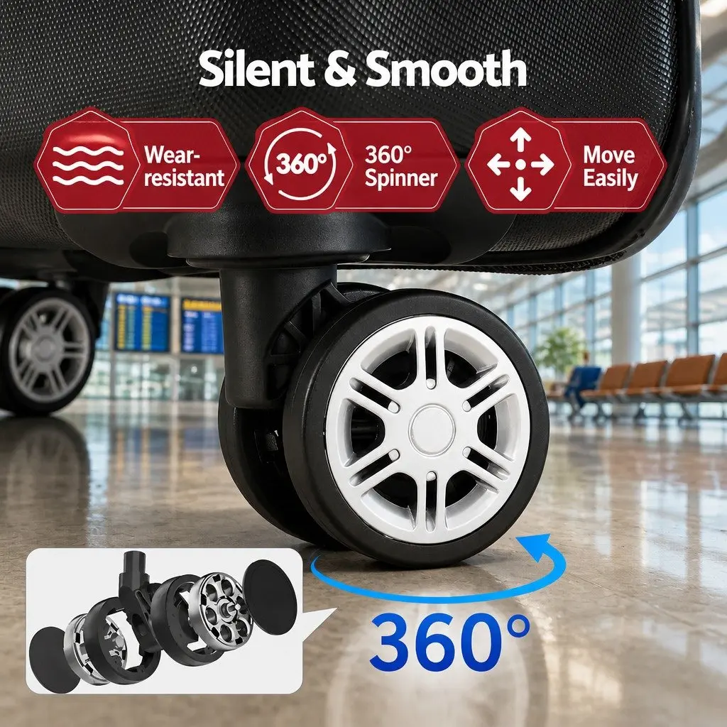 28 Inch Hard Shell Luggage Spinner Wheels Carry On Travel Suitcase