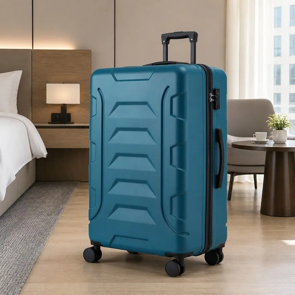 28" Luggage Suitcase Hard Case Trolley Travel Bag TSA Lock Lightweight Teal