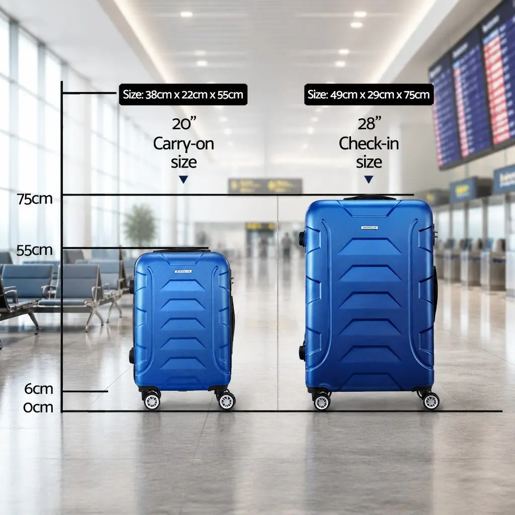 Luggage Set Hard Shell 20" 28" Lightweight Spinner Suitcase with TSA Lock