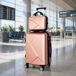 Travel Smart with Our 2-Piece Hard Shell Luggage Set