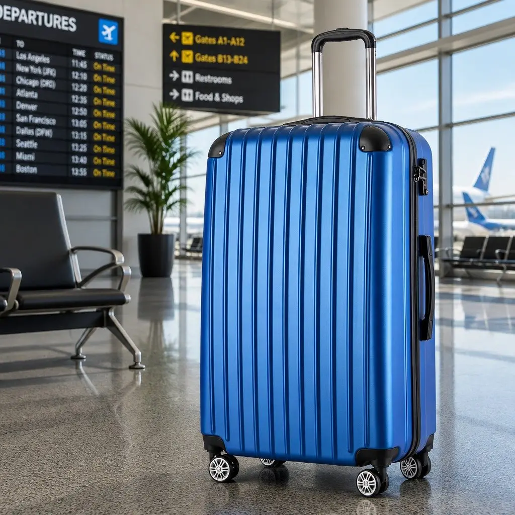 28 Inch Luggage Hard Shell Suitcase TSA Lock Spinner Wheels Carry On Travel