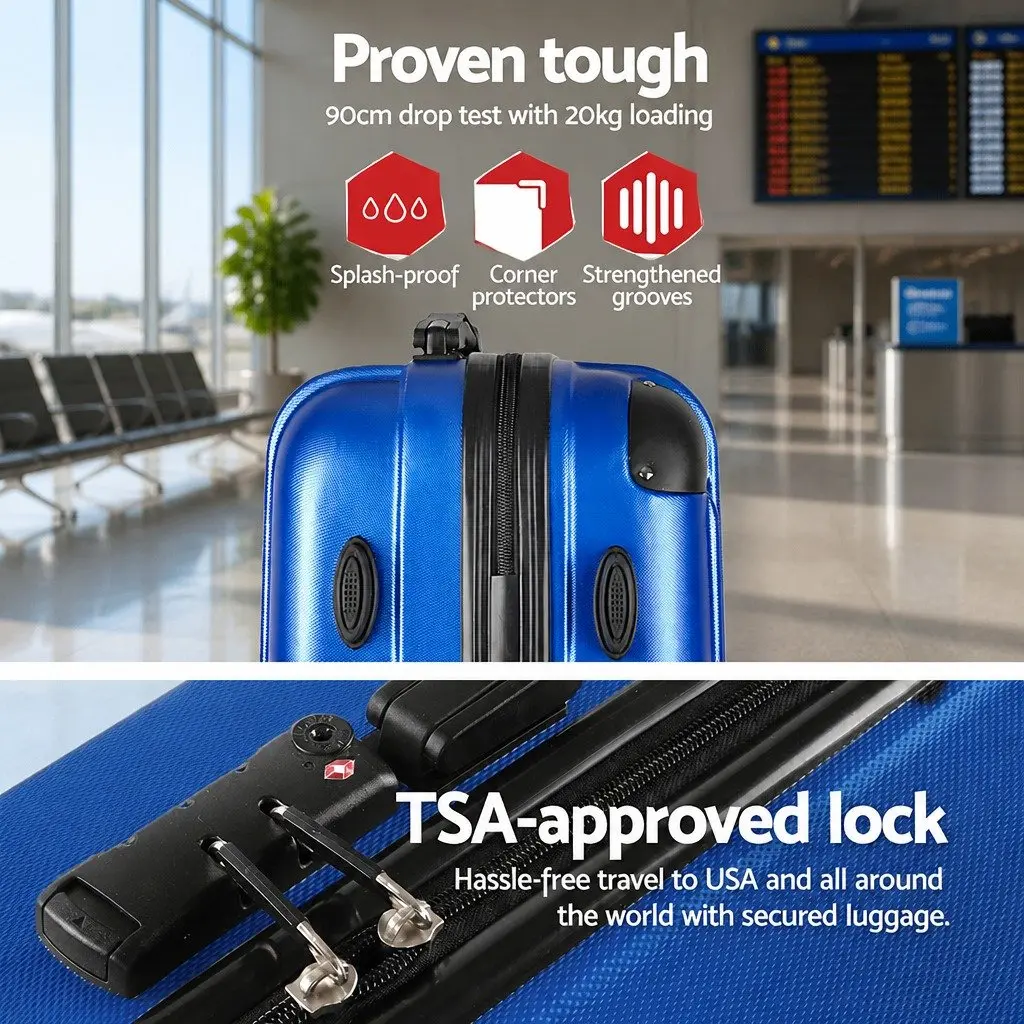 28 Inch Luggage Hard Shell Suitcase TSA Lock Spinner Wheels Carry On Travel