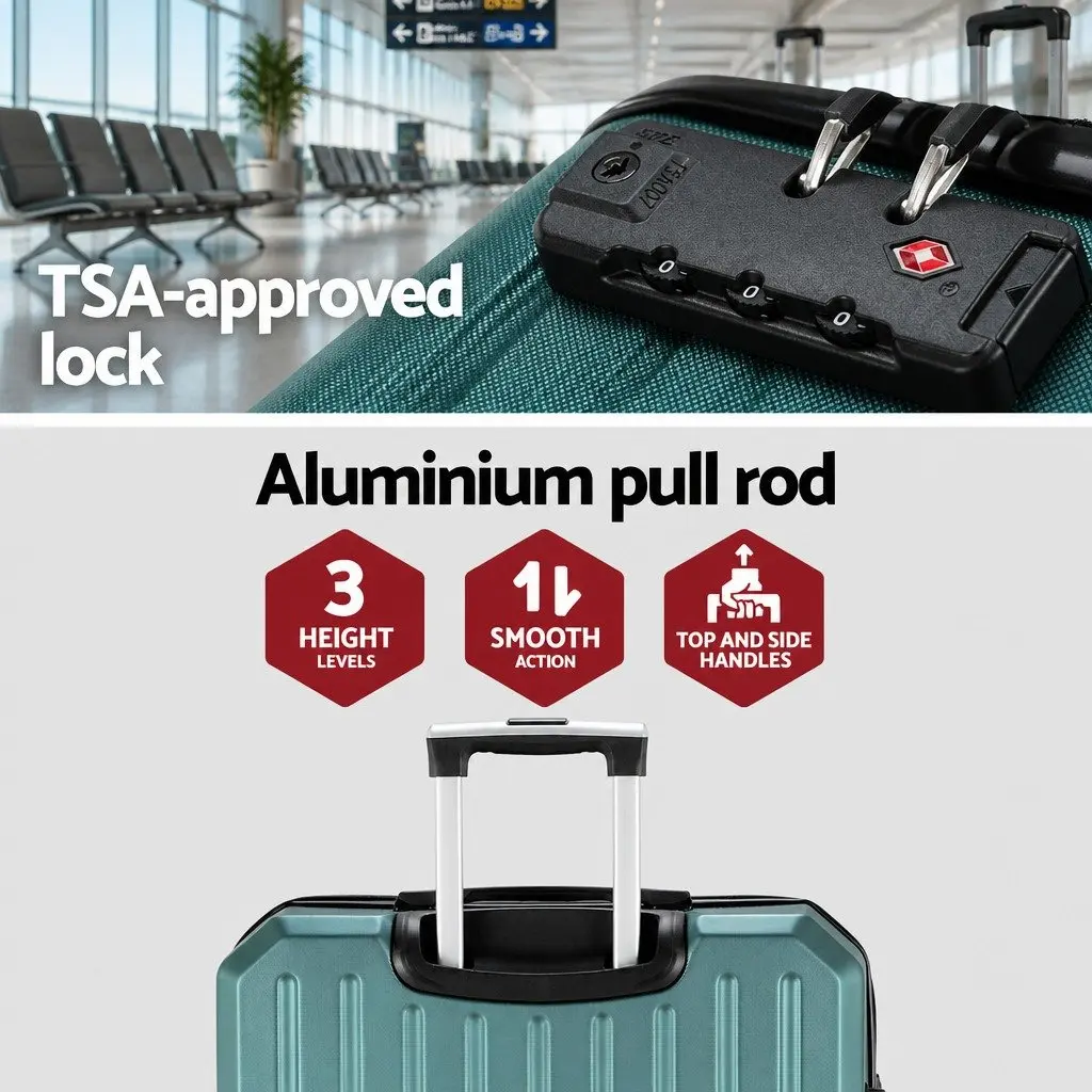 Luggage Suitcase 28-inch Hard Shell Travel Case with TSA Lock Spinner Wheels