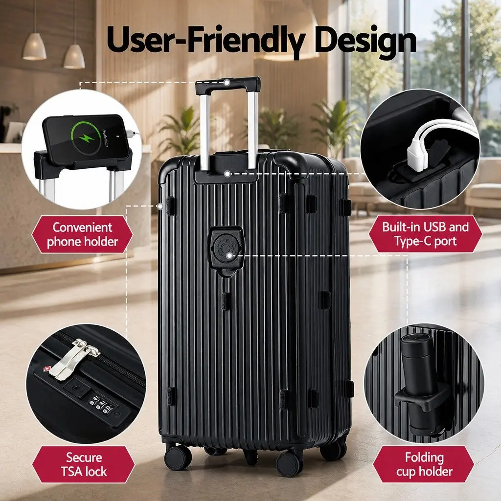 32" Trunk Luggage Suitcase for Travel