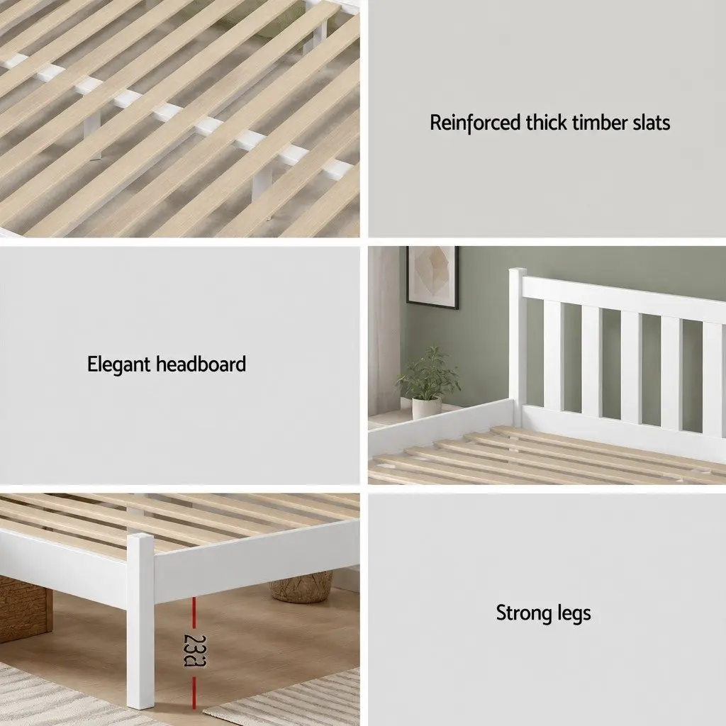 Single Bed Frame and Mattress Set