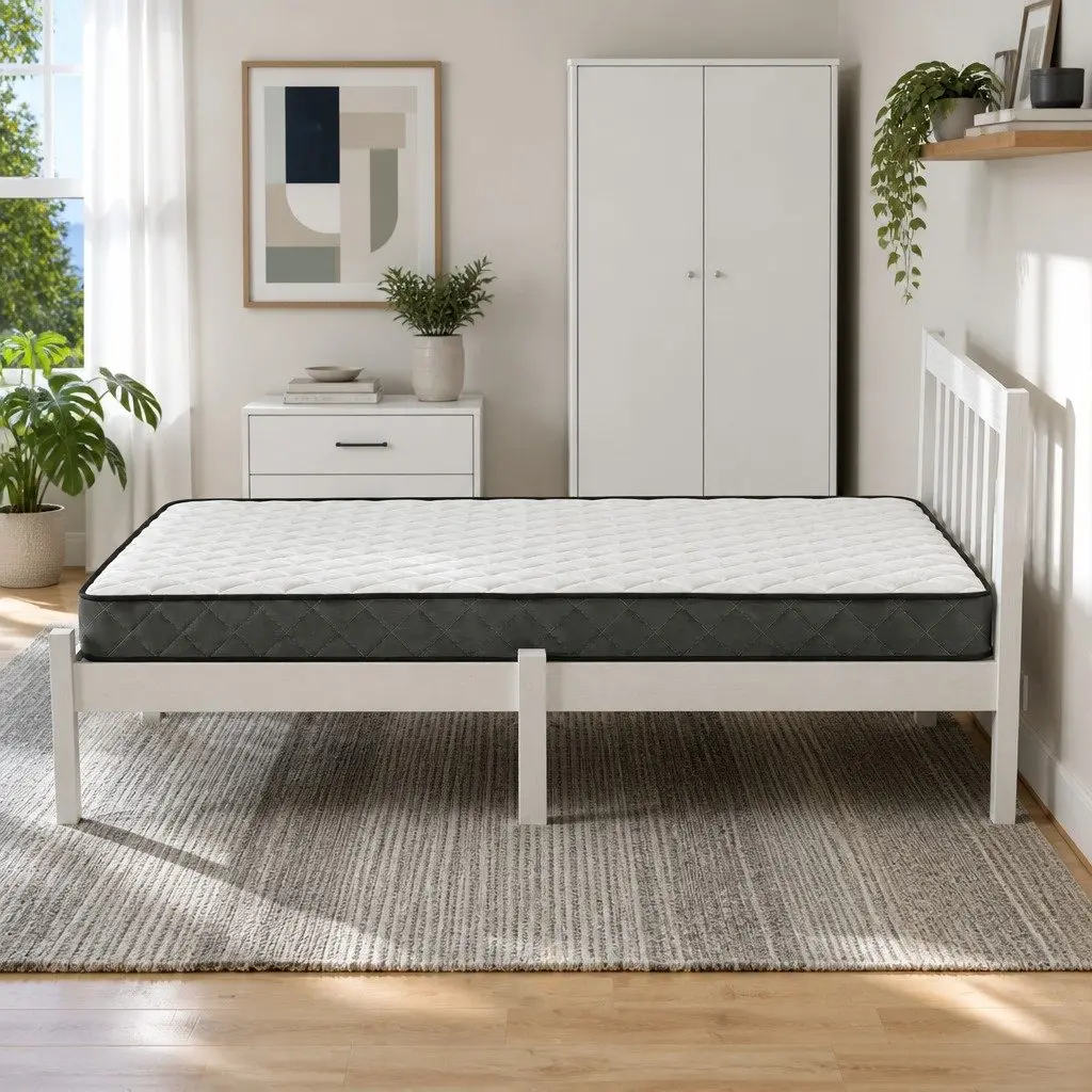 Single Bed Frame and Mattress Set