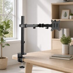 Single Monitor Arm Desk Mount Bracket Adjustable Screen Holder Up to 32 inch
