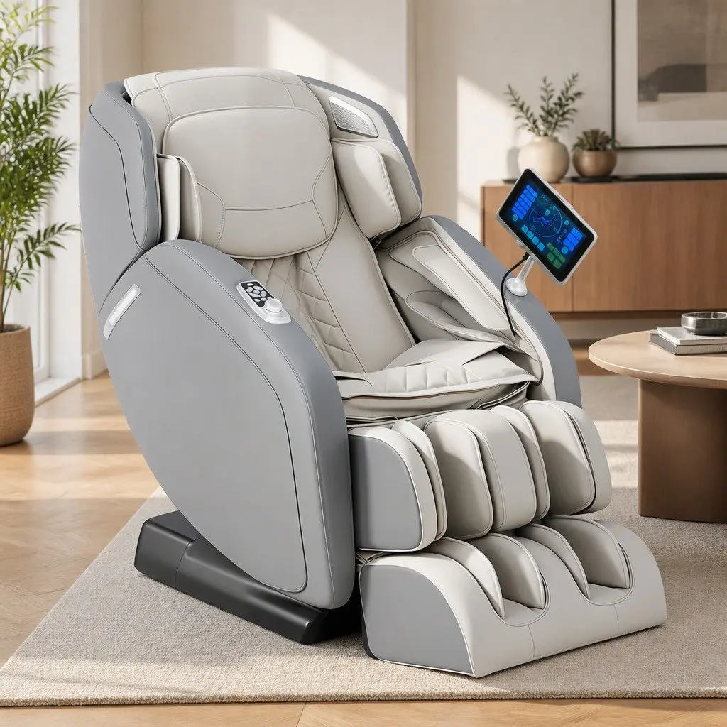 4D Massage Chair Recliner Full Body SL-Track Zero Gravity AI Body Scan Electric 130cm