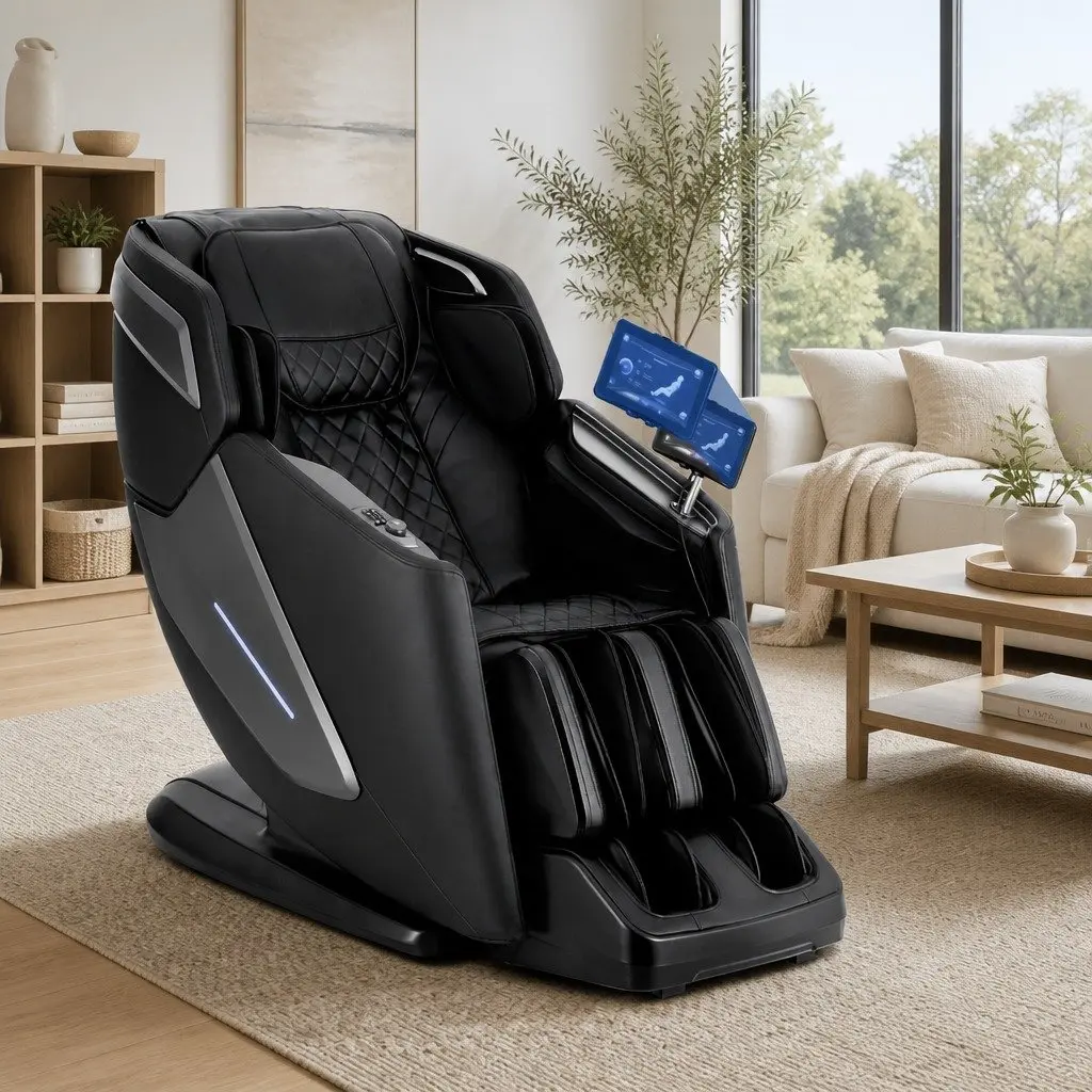 Massage Chair Recliner 4D Full Body Zero Gravity SL Track Heated 135cm