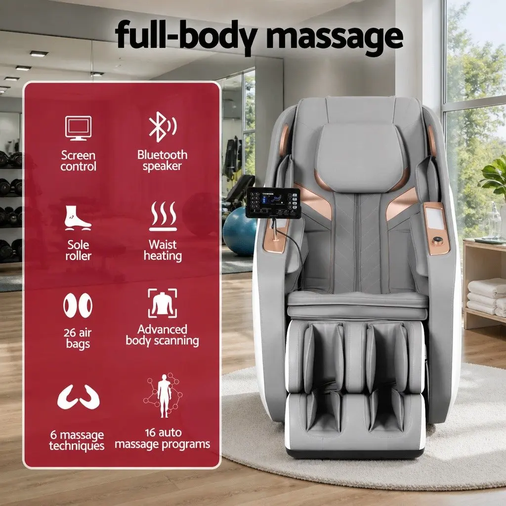 Electric Massage Chair Recliner Full Body Airbag Heat Therapy Bluetooth Speaker
