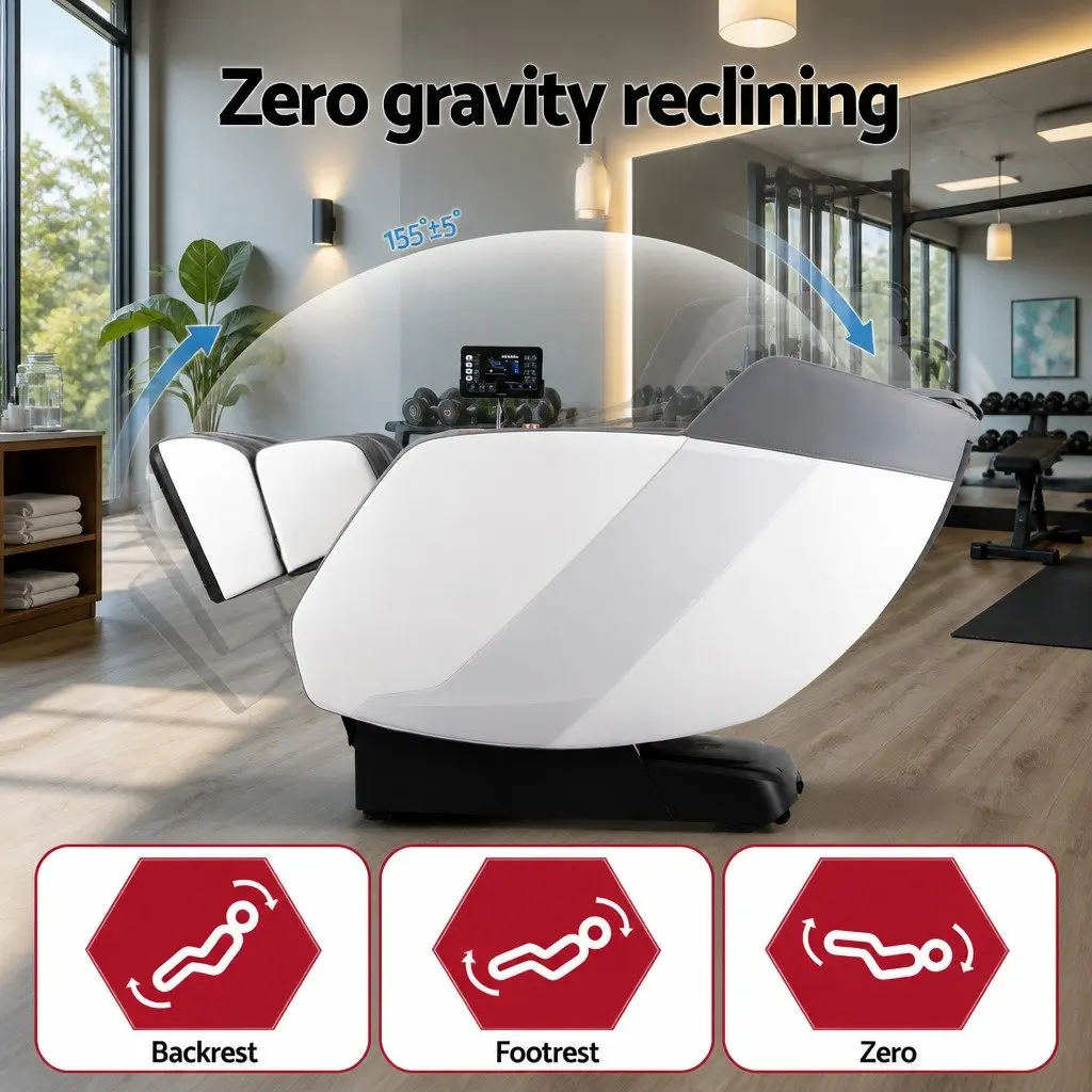 Electric Massage Chair Recliner Full Body Airbag Heat Therapy Bluetooth Speaker