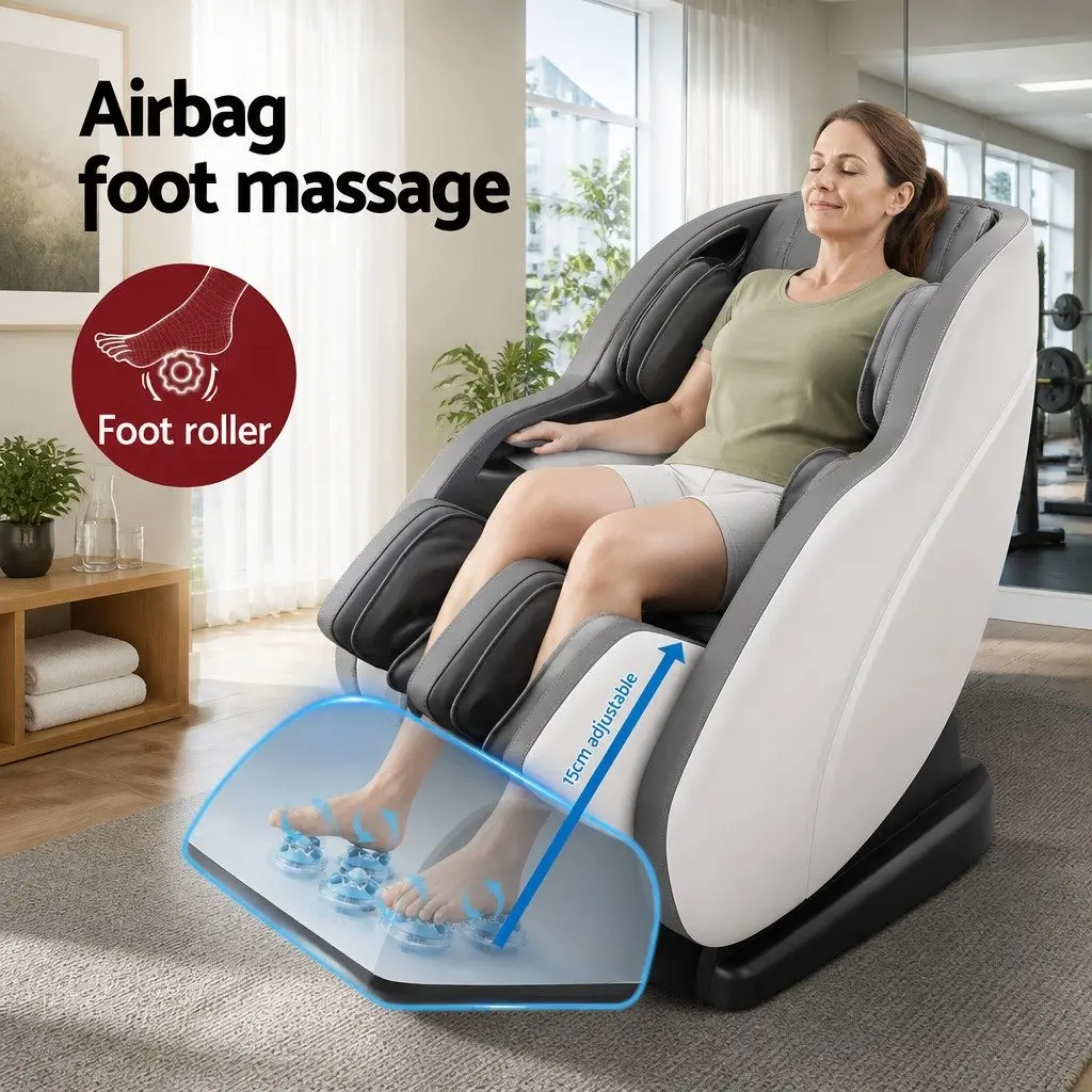 Electric Massage Chair Recliner Full Body Airbag Heat Therapy Bluetooth Speaker