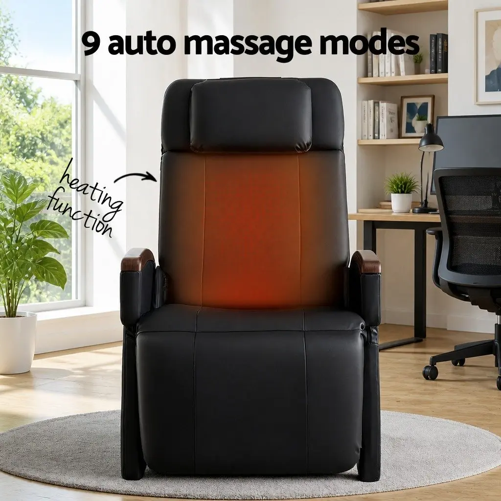 Electric Massage Chair Recliner Zero Gravity 12 Motors Black