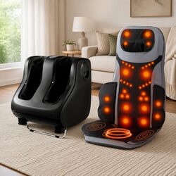Friendly Full Back Massage Seat and Foot Massager for You