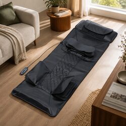 Full Body Massage Mat Heated Kneading Neck Lumbar Airbag Stretch Vibration