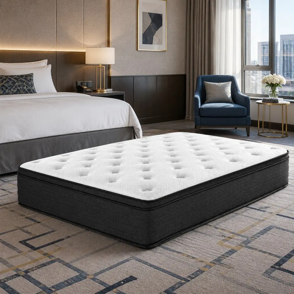 Double Mattress Euro Top 34cm Medium Firm Pocket Spring