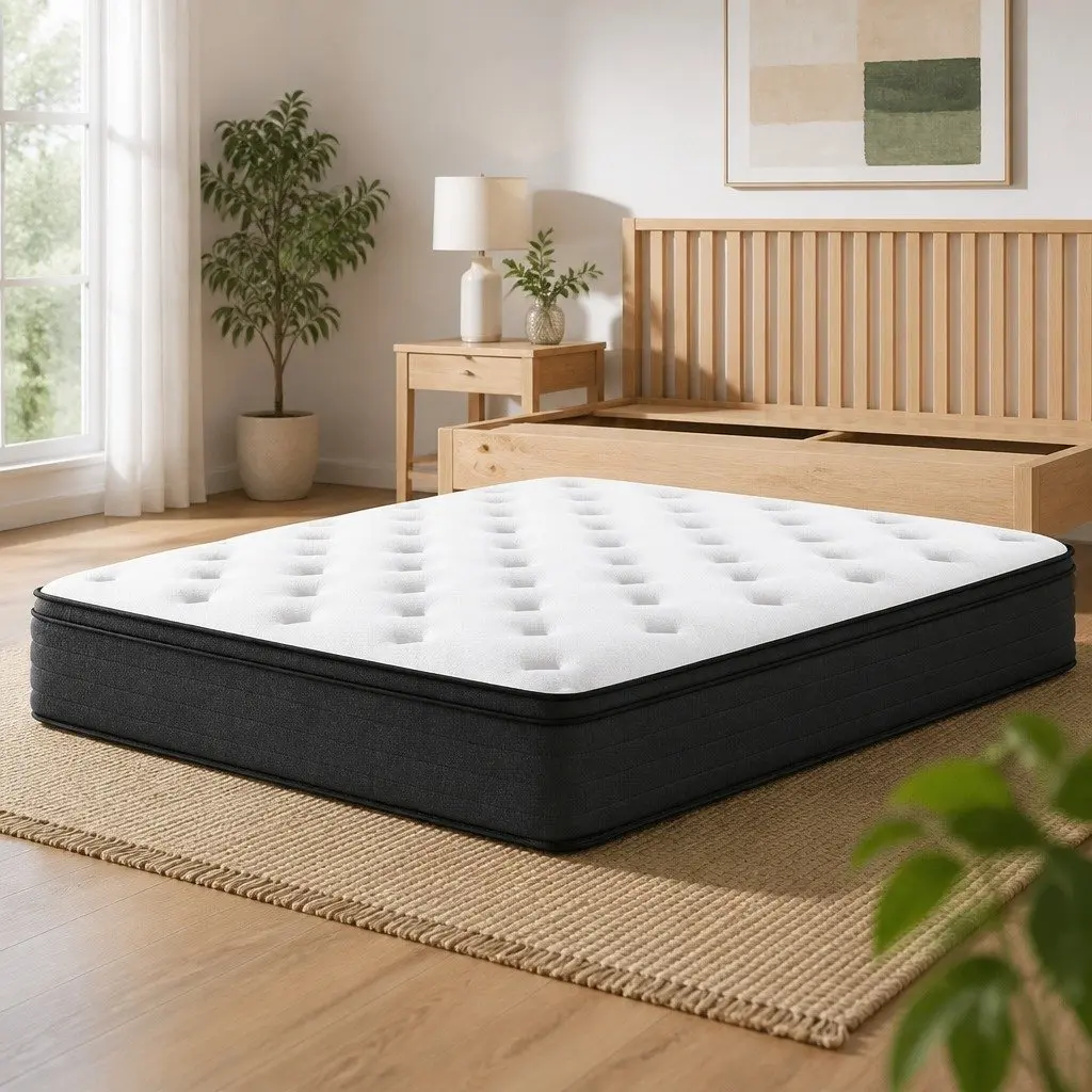 King Size Euro Top Mattress Medium Firm Support 34cm Thick Pocket Spring