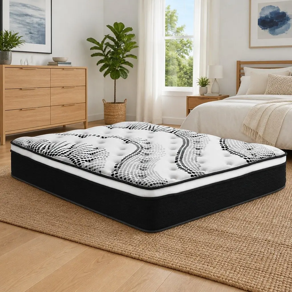 Double Mattress Euro Top Plush Comfort 32cm Thick Pocket Spring