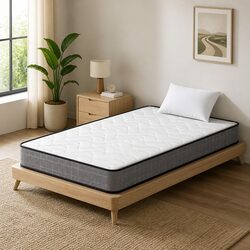 Quality King Single Mattress with 13cm Medium Firm Comfort