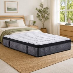 Comfortable Queen Mattress 34cm Euro Top for Better Sleep