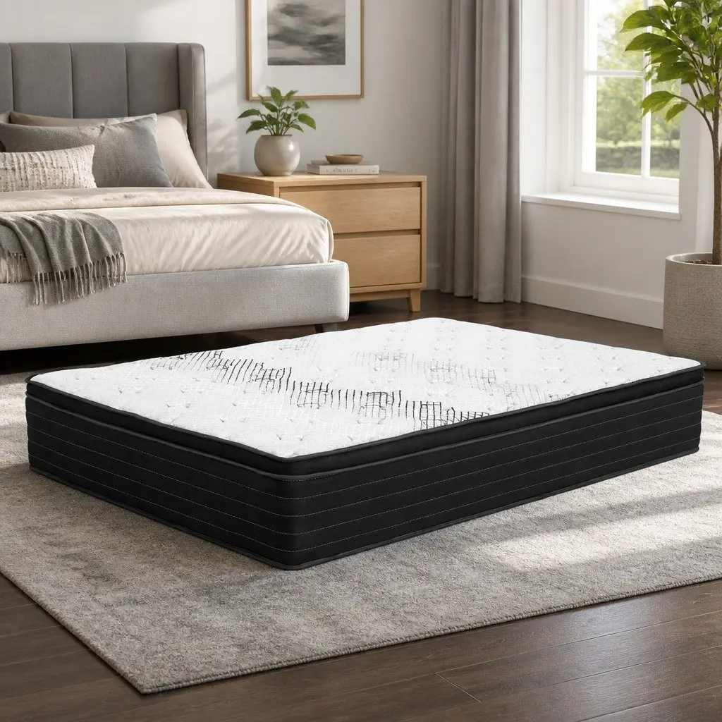 Double Mattress Extra Firm 32cm Pocket Spring Hypoallergenic Dust Mite Resistant