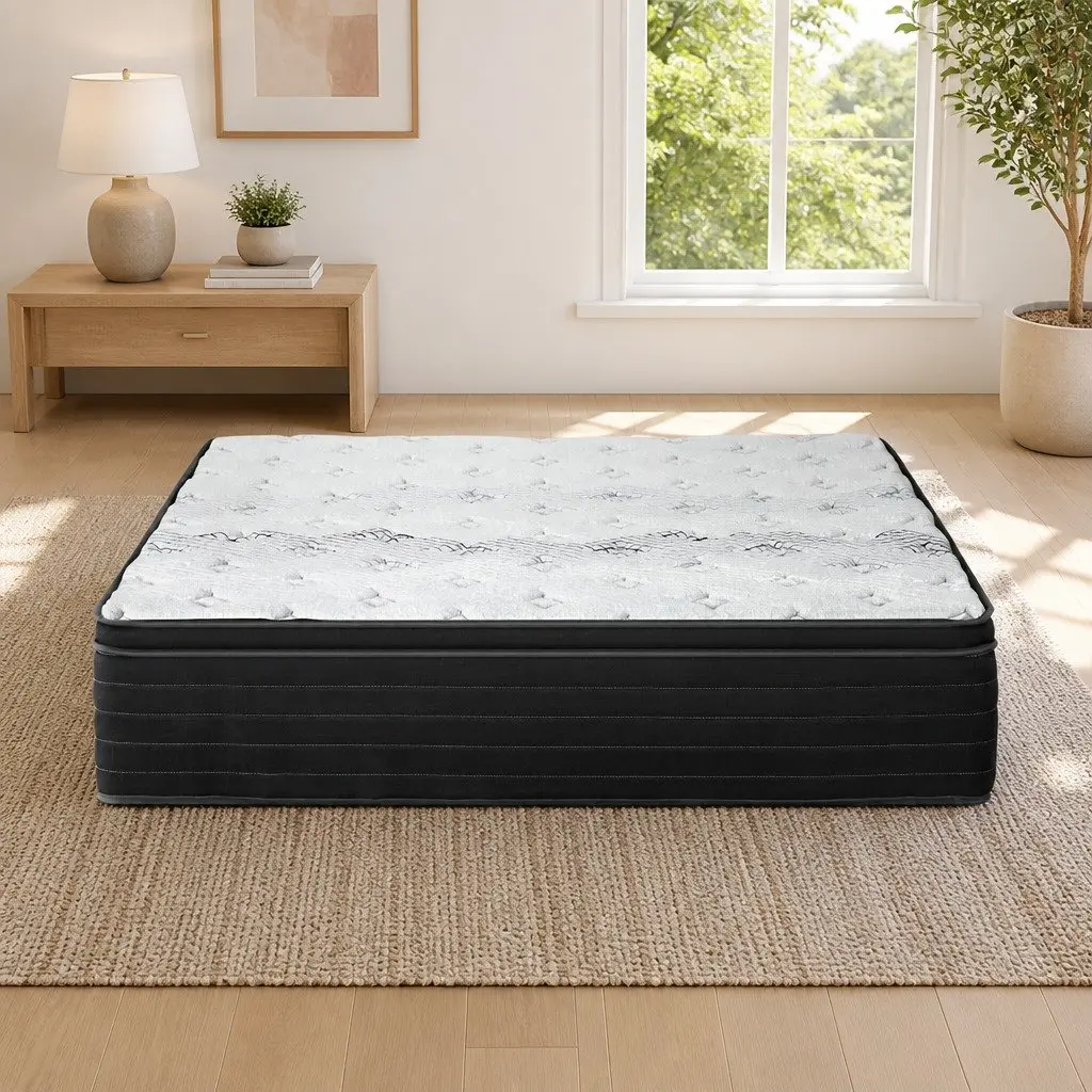 Queen Mattress Extra Firm Support 32cm Pocket Spring Hypoallergenic